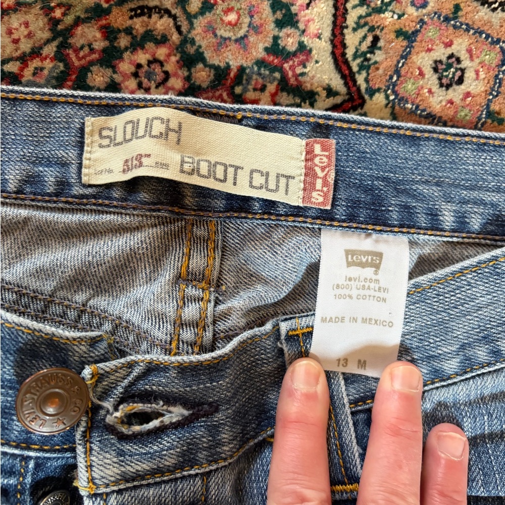 vintage Levi's 513 patchwork bootcut - image 2